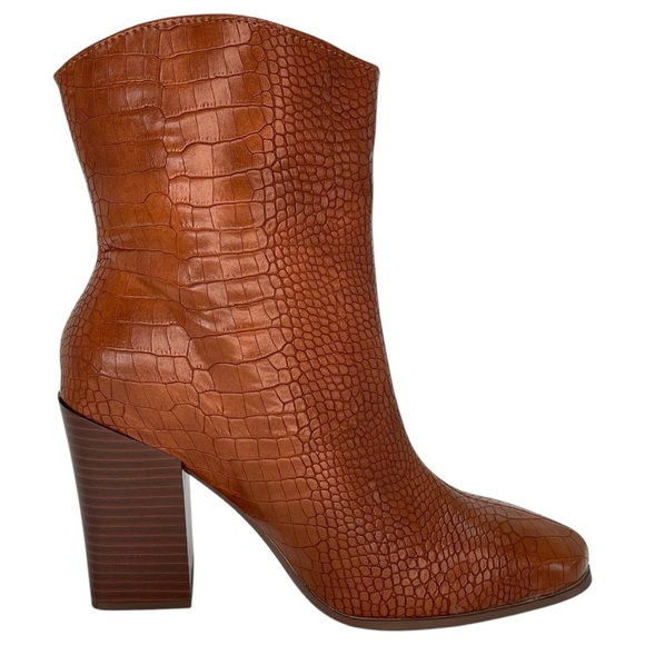 Journee Collection Brekinn Brown Heeled Womens Ankle Boots Size 8.5M - Picture 6 of 10